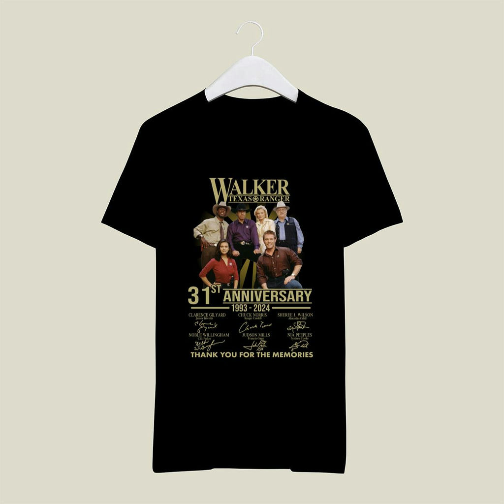 Walker Texas Ranger 31St Anniversary 1993 2024 Thank You For The Memories Shirt, Classic Style T-Shirt, Premium Shirt